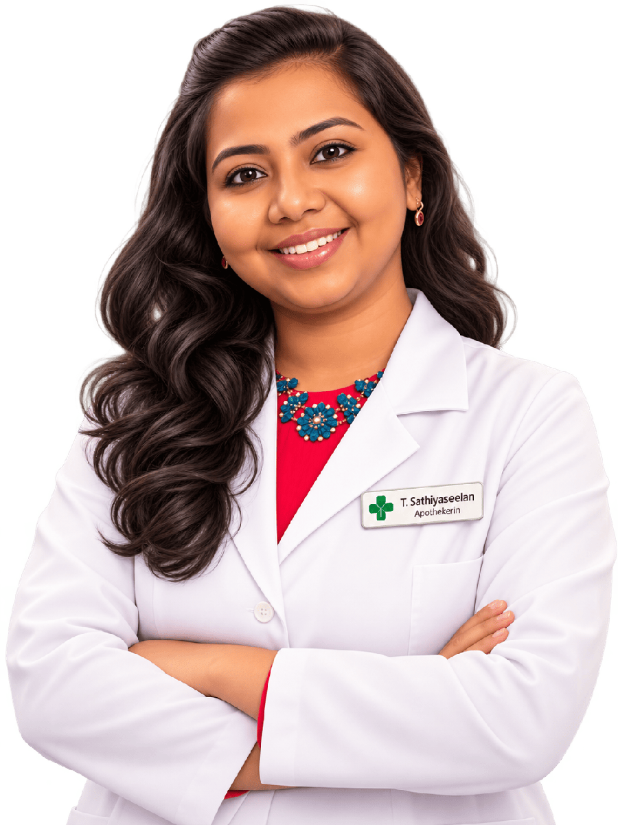 T. Sathiyaseelan, Apothekerin bei FLEX APO